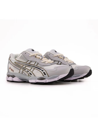 КРОССОВКИ ЖЕНСКИЕ ASICS GEL-NYC 2055 CREAM PURE SILVER АСИКС ГЕЛЬ НЮК СЕРЫЕ No Brand серые демисезоны (390381239)