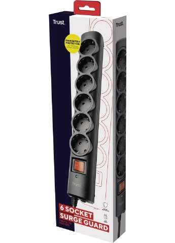 Розгалуджувач мережевий Surge Guard, 1.8м, 4xТипF, Trust (387185783)