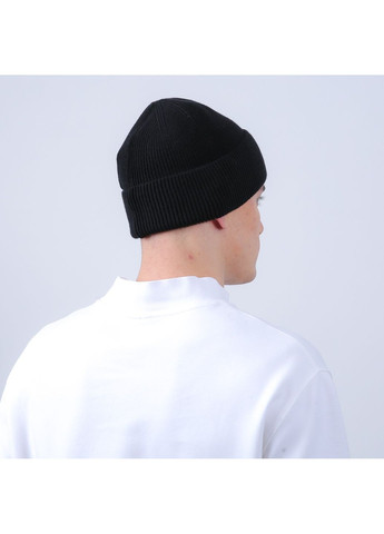 Шапка по голові чоловіча вовна з акрилом чорна СТІВ 923-843 LuckyLOOK 923-843M (362623946)