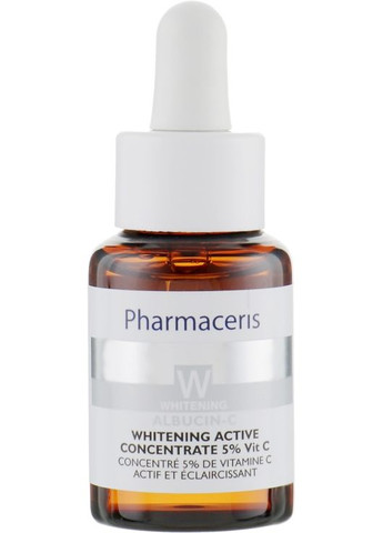 Відбілюючий активний концентрат 5% Вітаміну С W Active Concentrate 5% Vitamin C Albucin-C 30ml (172335-45889) Pharmaceris (368625182)