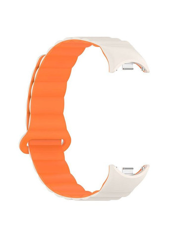 Ремешок Dual color Magnetic для Xiaomi Mi Band 9/8/10 Белый Epik (372163982)