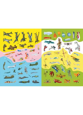 Книга Книжка з наліпками. Літаки (Crystal Book) Кристал Бук (338876530)