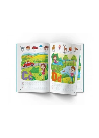 Книга "English ABC. 128 розвивальних наліпок" (укр) Crystal Book (390023202)