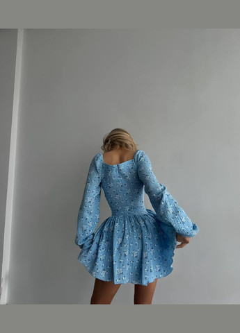 Женский комбинезон с шортами-юбкой цвет голубой р.42/44 454060 New Trend голубой