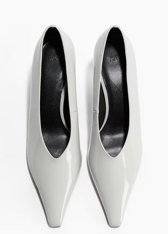 H&M Туфлі світло-сірий з штучна шкіра, швеція — демісезон (363017955)