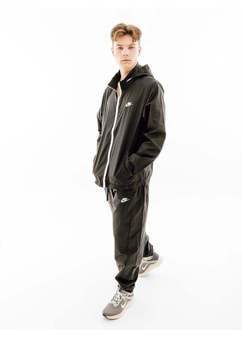 Чоловічий Спортивний костюм M CLUB LND WVN TRK SUIT Чорний Nike (367595042)