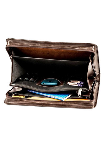 Деловая папка Амо из искусственной кожи коричневая Amo (361157337)