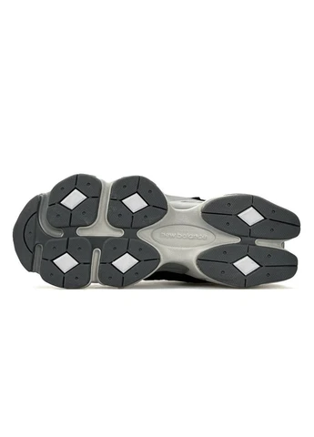 Серые демисезонные кроссовки мужские ORIGINAL 9060 Grey Black White