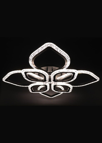 Люстра світлодіодна стельова LED світильник для квартири на стелю лед з пультом 25746 Чорний 10х53х71 см. Sunnysky (364766753)