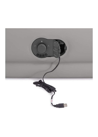 Надувний матрац 203 x 152 x 36 см 64159 із внутрішнім насосом від USB 5В 2A MID-RISE COMFORT Intex (344559393)