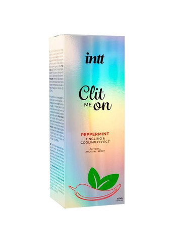 Возбудительный спрей для клитора Intt Clit Me On Peppermint Cooling Effect 12 мл охлаждающий эффект No Brand (367723584)