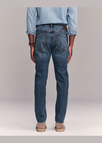 Синие демисезонные джинсы athletic skinny af8397m Abercrombie & Fitch