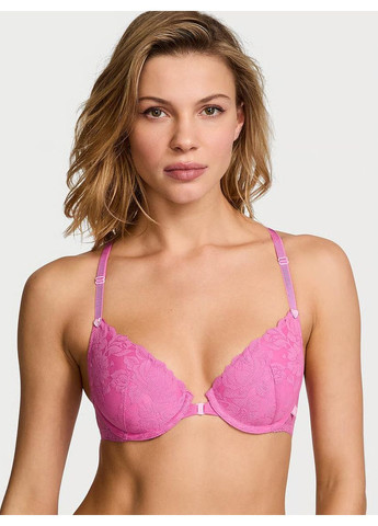 Рожевий комплект жіночої білизни tease new peony & waterfall (ліф 36c + трусики cheeky m) Victoria's Secret