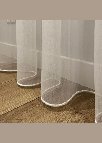 Тюль на тесьме бамбук, ширина-600 см. высота-245 см. 1 шт. Тепло-белый, Турция No Brand (337357862)