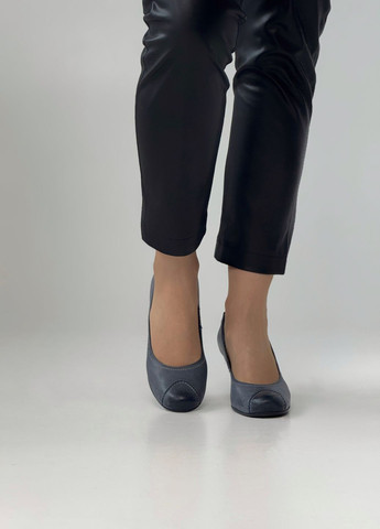 But-S Туфлі жіночі шкіряні темно-синій з натуральна шкіра, — (324018570)