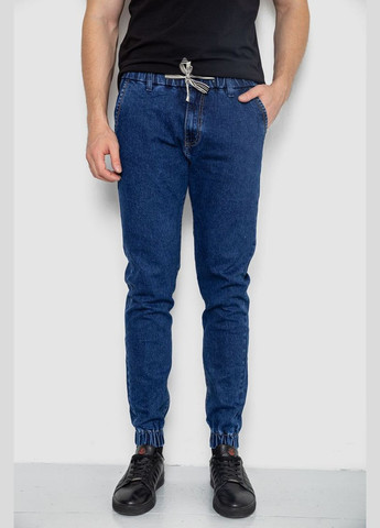 Синие демисезонные прямые джинсы мужские синие однотонные размер 32 (sku_244r8065) Ager