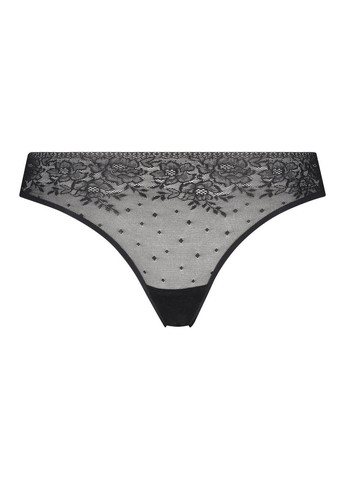 Hunkemöller Invisible String Allover Lace чорний S Hunkemoller (342098614)