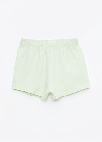 Оливковий демісезонний дитячий літній костюм для дівчинки футболка з ведмедиком love та шорти 3-4 роки (98-104см) LC Waikiki