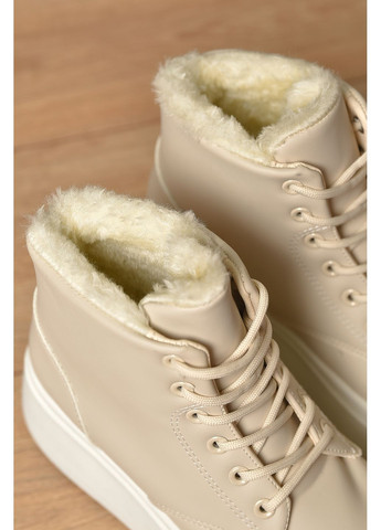 Черевики жіночі зимові бежевого кольору Let's Shop (372919432)