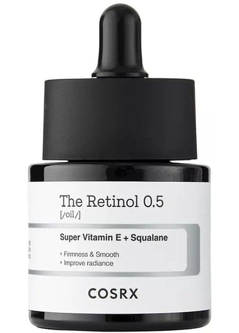 Антивікова сироватка для обличчя з ретинолом 0,5% The Retinol 0.5 Super Vitamin E + Squalane 20ml (1171677-118199) COSRX (368632944)