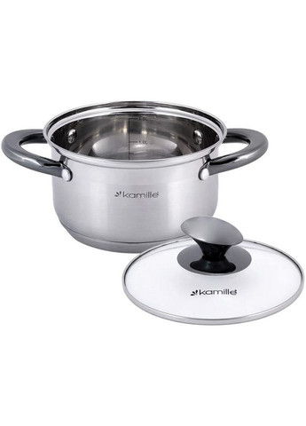 Каструля Groningen 2л з нержавіючої сталі з 5-шаровим індукційним дном Kamille (330019328)