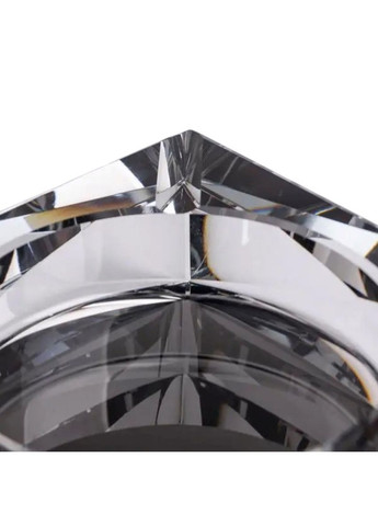 Скляна попільничка для сигарет 13х13х4 см попільничка квадратна настільна Сіра HP-4-131 Yiwu (370802227)