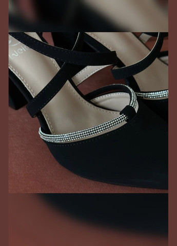 No Brand Изысканные женские туфли черный з искусственный нубук, — демисезон (301425379)