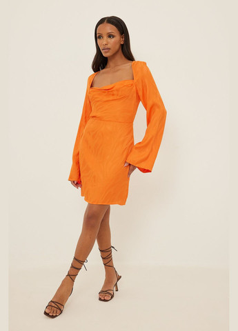 Оранжевое платье лето,оранжевый, NA-KD