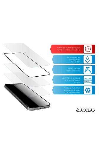 Защитное стекло Full Glue для Xiaomi Redmi Note 13 5G Black (1283126583773) ACCLAB (336955467)