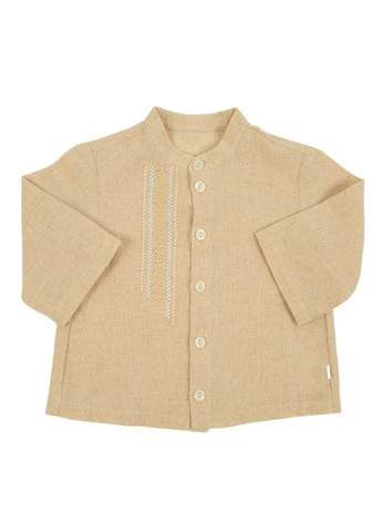 Бежева вишиванка з льону для хлопчиків Trendy Tot льон (370972662)