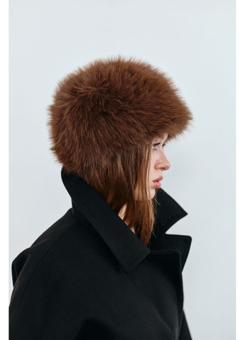 Жіноча шапка зі штучного хутра FURGLAM чорна с підкладом No Brand (369489314)