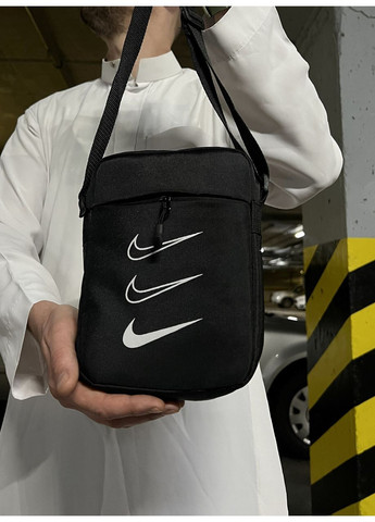 Барсетка чоловіча повсякденна - чорна модель на плече No Brand (365592504)