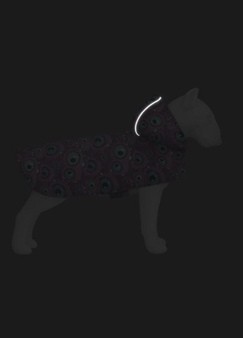 Дощовик-накидка з капюшоном для собак Clothes, малюнок "Око монстра", M, А 40-43 см, B 52-62 см, С 33-42 см WAUDOG (322001847)