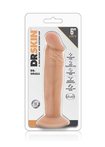 Фаллоимитатор реалистичный Dr.Skin Dr. Small на присоске, телесный Blush (332052822)