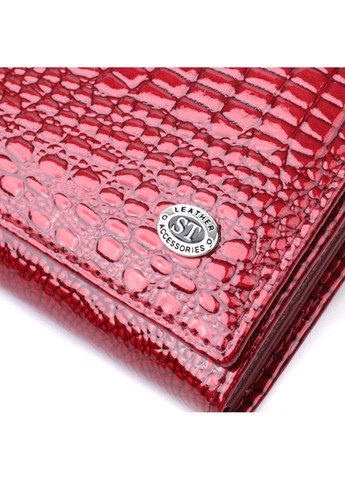 Кошелек для женщин из натуральной лакированной кожи 22680 Красный st leather (298111846)