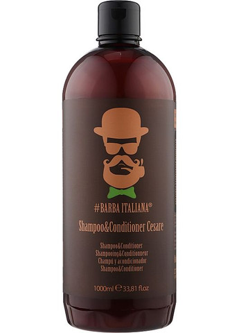 Шампунь-кондиционер 2-в-1 Cesare 1000ml (475623-30838) Barba Italiana (368666630)