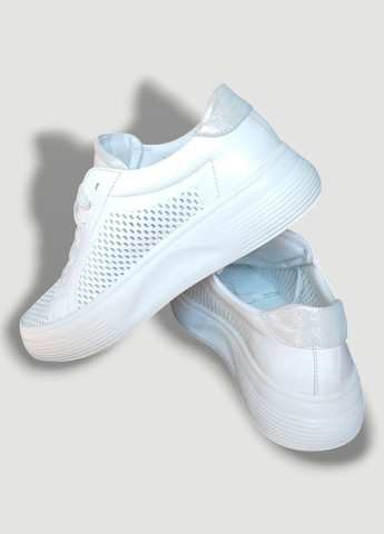 Кросівки шкіряні жіночі No Brand білі літо (323159171)