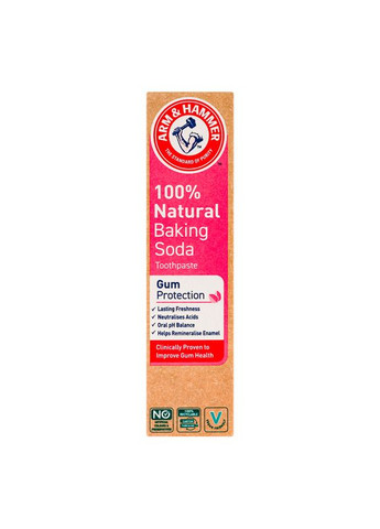Зубная паста Arm&Hammer 100% Natural, для защиты десен, 75 мл Arm & Hammer 507214 (328401155)