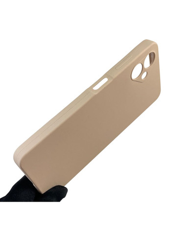 Чохол для Galaxy A06 (SM-A065) силіконовий з мікрофіброю нековзний на самсунг а06 пудровий Samsung (366387336)