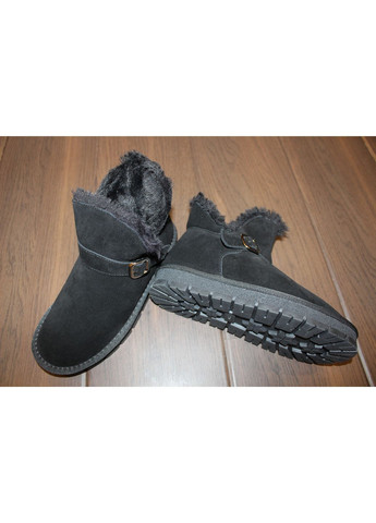 Угги женские зимние черные замшевые No Brand Уггі жіночі зимові (367082465)