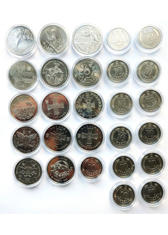 Повний набір Збройні сили України ЗСУ 27 кольорових монет в капсулах 2025 + ДСНС! Медика (372853646)