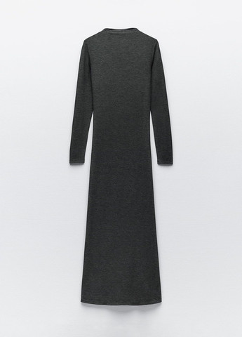 Темно-серое повседневный платье Zara однотонное