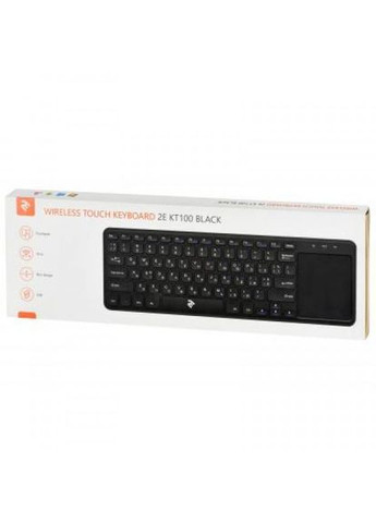 Клавіатура 2E kt100 touch wireless black (268144889)