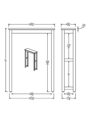 Стелаж над унітазом з дерева Айдоун венге (СУТ-002012) No Brand (328293909)