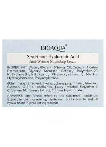 Крем для обличчя від зморшок Bioaqua Sea Fennel Hyaluronic Acid Cream 60 г BQY53126 No Brand (385320716)