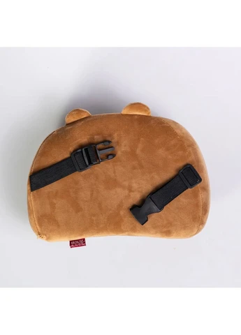 Подушка Cookie Bear велюр коричневая ортопедическая для путешествий Yiwu (393469807)