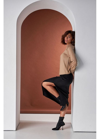 Жіноча в’язана спідниця з асиметричним розрізом (2435) Triko Bakh (355262228)