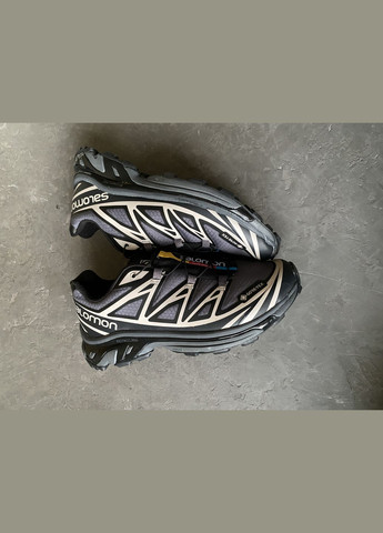 Серые демисезонные кроссовки мужские и женские salomon xt-6 grey | саломон хт-6 серые No Brand