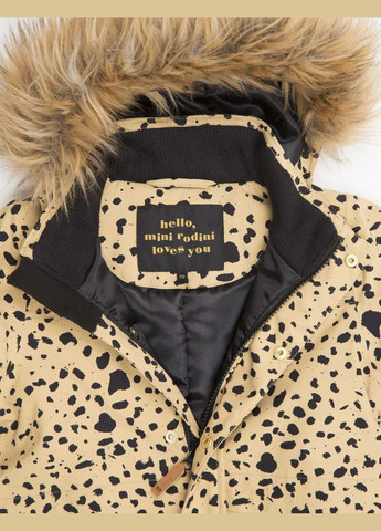 Бежевая зимняя куртка зимняя expedition siberia jacket beige, бежевый, рост 104/110 Mini Rodini