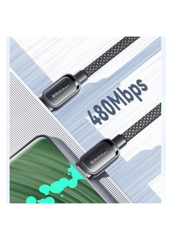 Дата кабель (EXCTT1-TD01-P) Essager USB-C to USB-C 1.0m 100W black (401161197)